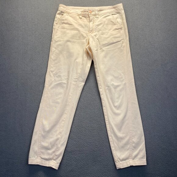 Anthropologie‎ Womens Relaxed Fit Chino Pants Size 27,Pink,Pockets,Zipper - Picture 1 of 11